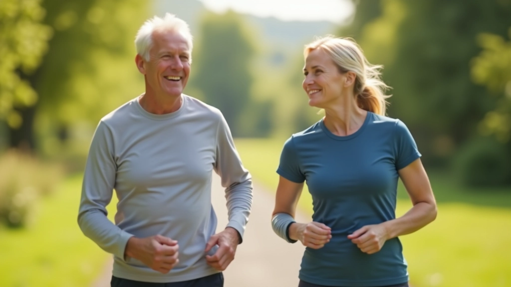 Group of people in fitness class or walking group, active engagement outdoors